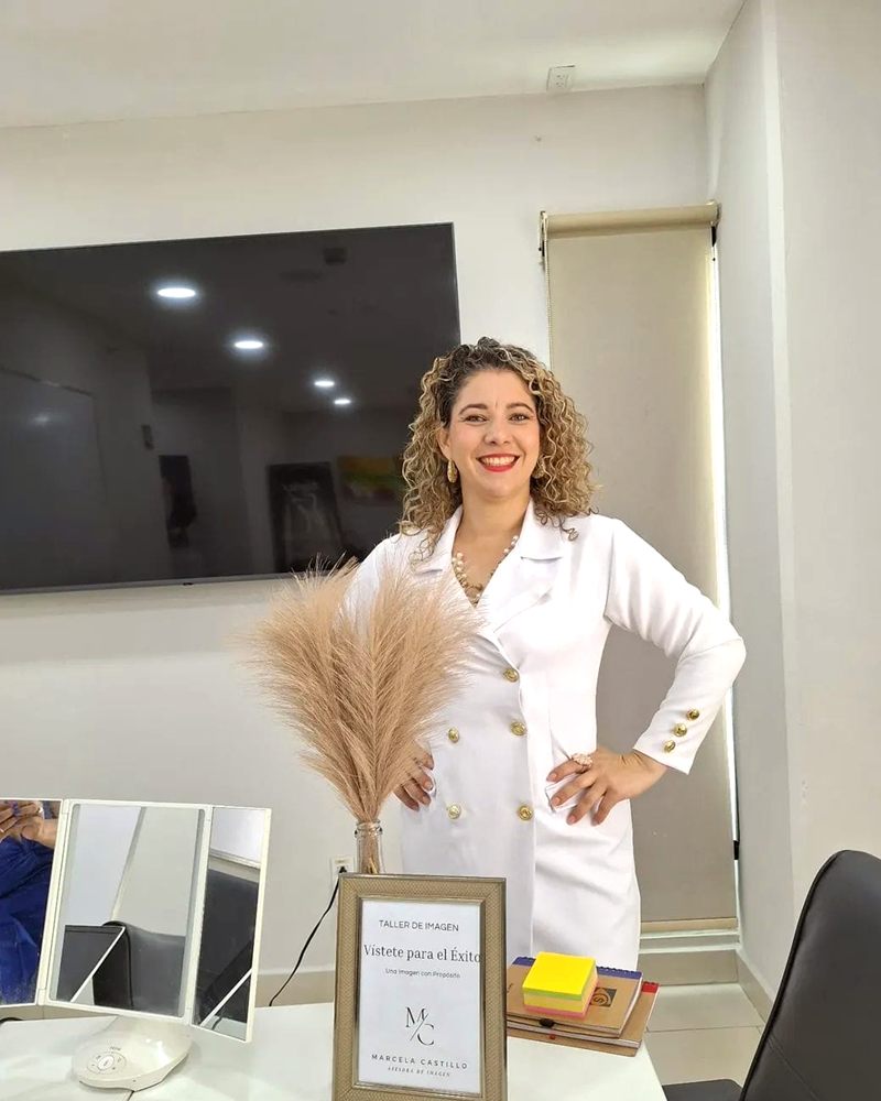 Marcela en el taller de imagen